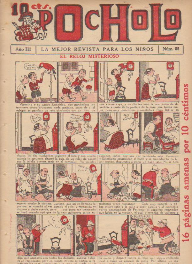 Pocholo nº 85. S. Vives 1930. Con dibujos de C. Arnal